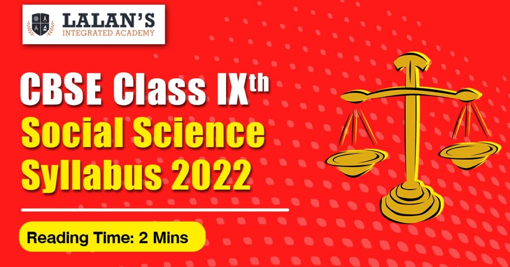 CBSE Class 9th Social Science syllabus 2022