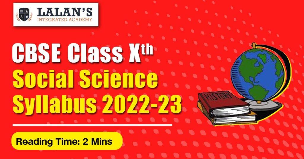CBSE Class 10th Social Science Syllabus 2022