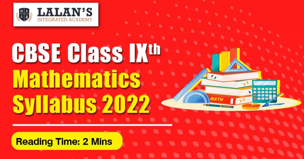 CBSE Class 9th Mathematics syllabus 2022